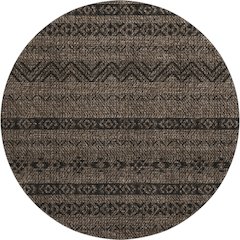 Premium Machine Washable Mayfield AMF803 Chocolate 8' x 8' Round Rug