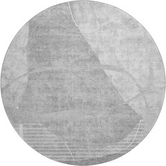 Premium Machine Washable Mayfield AMF805 Gray 8' x 8' Round Rug