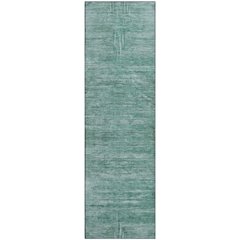 Premium Machine Washable Mayfield AMF806 Aqua 2'3" x 7'6" Runner Rug