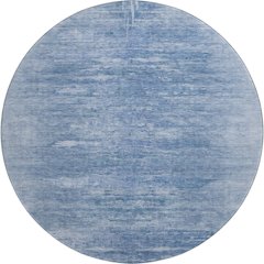 Premium Machine Washable Mayfield AMF806 Blue 8' x 8' Round Rug