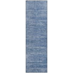 Premium Machine Washable Mayfield AMF806 Blue 2'3" x 7'6" Runner Rug