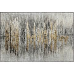 Premium Machine Washable Mayfield AMF807 Gray 1'8" x 2'6" Rug