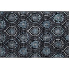 Premium Machine Washable Mayfield AMF809 Blue 1'8" x 2'6" Rug