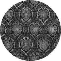 Premium Machine Washable Mayfield AMF809 Gray 8' x 8' Round Rug