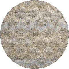 Premium Machine Washable Mayfield  Earth 8' x 8' Round Rug