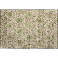 Premium Machine Washable Mayfield AMF811 Olive 1'8" x 2'6" Rug