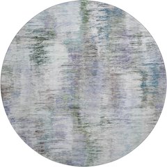 Premium Machine Washable Mayfield AMF813 Green 8' x 8' Round Rug