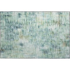 Premium Machine Washable Mayfield AMF813 Teal 1'8" x 2'6" Rug