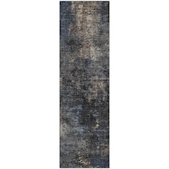 Premium Machine Washable Mayfield AMF815 Charcoal 2'3" x 7'6" Runner Rug