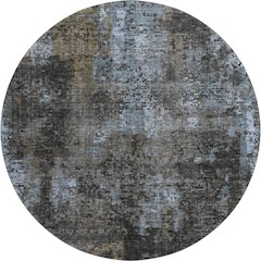 Premium Machine Washable Mayfield AMF815 Graphite 8' x 8' Round Rug