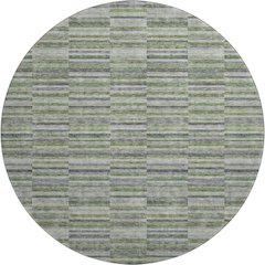 Premium Machine Washable Mayfield AMF816 Olive 8' x 8' Round Rug