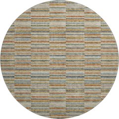 Premium Machine Washable Mayfield AMF816 Paprika 8' x 8' Round Rug