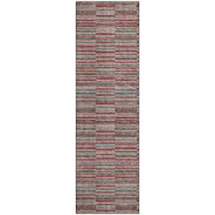 Premium Machine Washable Mayfield AMF816 Red 2'3" x 7'6" Runner Rug
