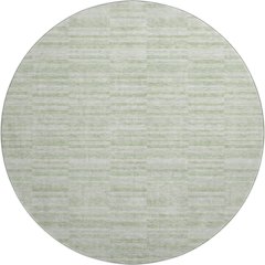 Premium Machine Washable Mayfield AMF817 Sage 8' x 8' Round Rug