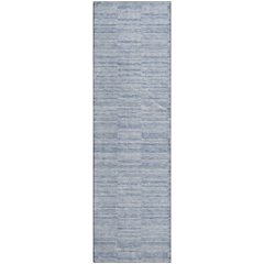 Premium Machine Washable Mayfield AMF817 Sky 2'3" x 7'6" Runner Rug
