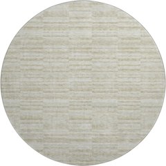 Premium Machine Washable Mayfield AMF817 Taupe 8' x 8' Round Rug