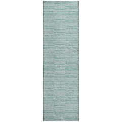 Premium Machine Washable Mayfield AMF817 Turquoise 2'3" x 7'6" Runner Rug
