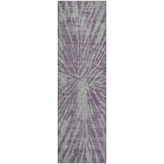 Premium Machine Washable Mayfield AMF818 Purple 2'3" x 7'6" Runner Rug