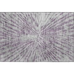 Premium Machine Washable Mayfield AMF818 Purple 1'8" x 2'6" Rug
