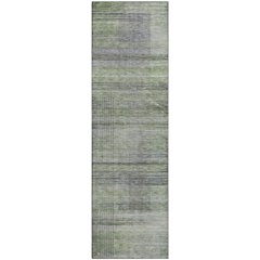 Premium Machine Washable Mayfield AMF819 Aloe 2'3" x 7'6" Runner Rug