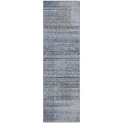 Premium Machine Washable Mayfield AMF819 Blue 2'3" x 7'6" Runner Rug