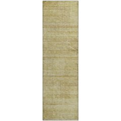 Premium Machine Washable Mayfield AMF820 Gold 2'3" x 7'6" Runner Rug