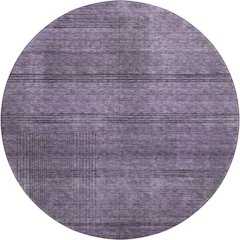 Premium Machine Washable Mayfield AMF820 Plum 8' x 8' Round Rug
