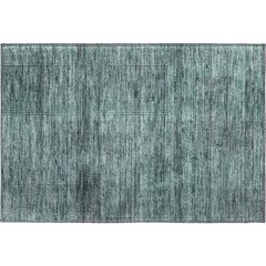 Premium Machine Washable Mayfield AMF820 Teal 1'8" x 2'6" Rug