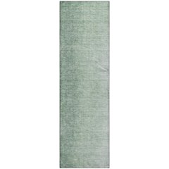 Premium Machine Washable Mayfield AMF822 Green 2'3" x 7'6" Runner Rug