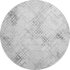 Premium Machine Washable Mayfield AMF824 Gray 8' x 8' Round Rug