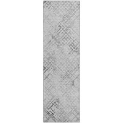 Premium Machine Washable Mayfield AMF824 Gray 2'3" x 7'6" Runner Rug