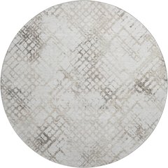 Premium Machine Washable Mayfield AMF824 Taupe 8' x 8' Round Rug
