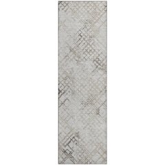 Premium Machine Washable Mayfield AMF824 Taupe 2'3" x 7'6" Runner Rug