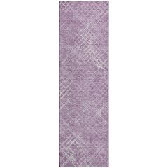 Premium Machine Washable Mayfield AMF825 Lavender 2'3" x 7'6" Runner Rug