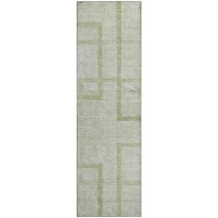Premium Machine Washable Mayfield AMF827 Aloe 2'3" x 7'6" Runner Rug