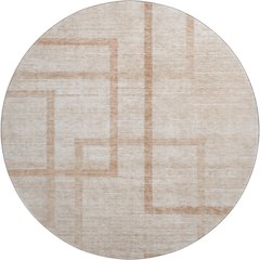 Premium Machine Washable Mayfield AMF827 Coral 8' x 8' Round Rug