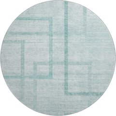 Premium Machine Washable Mayfield AMF827 Teal 8' x 8' Round Rug