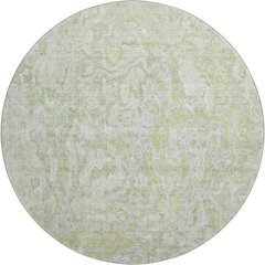 Premium Machine Washable Mayfield AMF829 Green 8' x 8' Round Rug