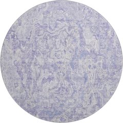 Premium Machine Washable Mayfield AMF829 Plum 8' x 8' Round Rug