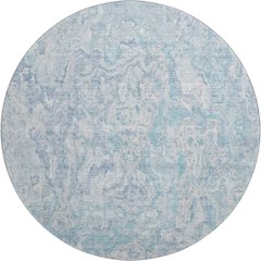 Premium Machine Washable Mayfield AMF829 Sky 8' x 8' Round Rug