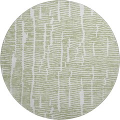 Premium Machine Washable Mayfield AMF830 Aloe 8' x 8' Round Rug