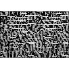 Premium Machine Washable Mayfield AMF830 Black 1'8" x 2'6" Rug