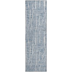 Premium Machine Washable Mayfield AMF830 Blue 2'3" x 7'6" Runner Rug