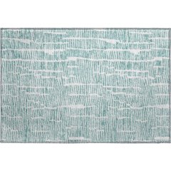 Premium Machine Washable Mayfield AMF830 Teal 1'8" x 2'6" Rug