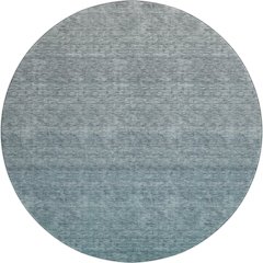 Premium Machine Washable Mayfield AMF833 Teal 8' x 8' Round Rug