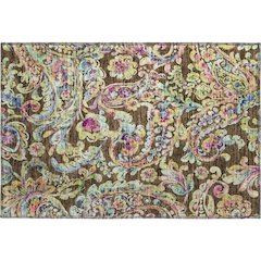 Premium Machine Washable Mayfield AMF834 Chocolate 1'8" x 2'6" Rug