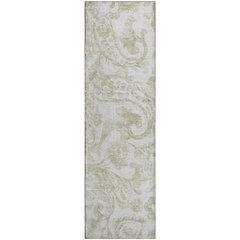 Premium Machine Washable Mayfield AMF835 Beige 2'3" x 7'6" Runner Rug