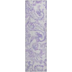 Premium Machine Washable Mayfield AMF835 Lavender 2'3" x 7'6" Runner Rug