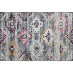 Premium Machine Washable Mayfield AMF836 Gray 1'8" x 2'6" Rug