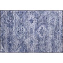 Premium Machine Washable Mayfield AMF837 Navy 1'8" x 2'6" Rug
